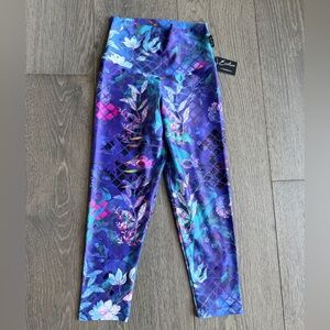 Exotica R2W Mermaid Mafia Performance High Waisted Capri Crop Leggings Size S